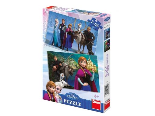 Puzzle frozen 2x66 ele. nowe dla dzieci bajkowe ok