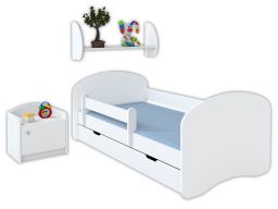 Łóżko dziecięce 180x90 cm dwustronne z materacem