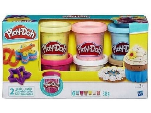 Ciastolina play-doh 6-pack z konfetti b3423