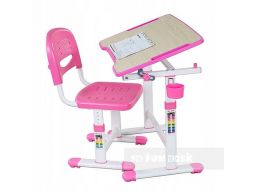 Biurko i krzesełko dziecięce piccolino ii pink