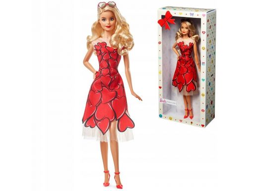 Barbie lalka kolekcjonerska strój serduszka mattel