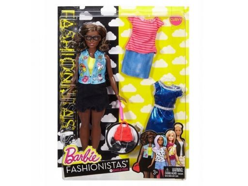 Barbie fashionistas lalka z ubrankami dtf02 mattel