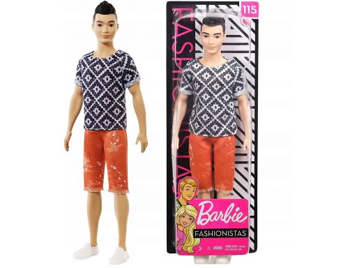 Barbie fashionistas stylowy modny ken mattel