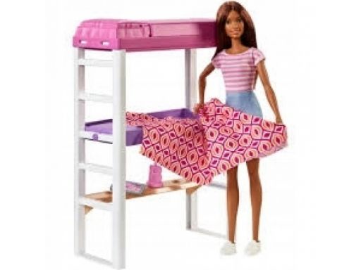Barbie lalka w sypialni zestaw łóżko meble fxg52