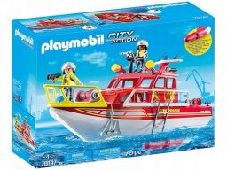 Playmobil łódź ratownicza straży z silnikiem 70147