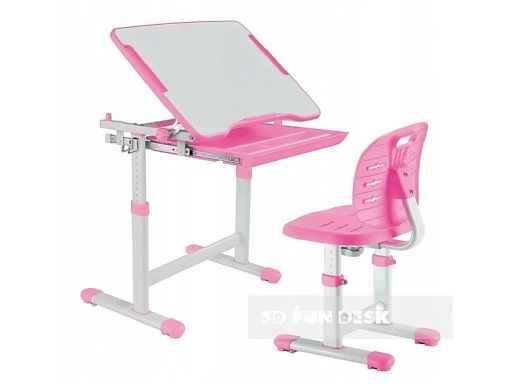 Biurko i krzesełko dziecięce piccolino iii pink