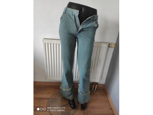 Girl star r.152/158 jeansy s.bdb dzwony spodnie