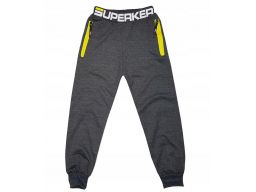 Spodnie dresowe superker r 16 - 158/164 cm grafit