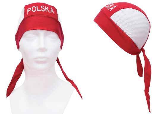 Piratka napis polska chustka czapka dzieci 3 4 5 6