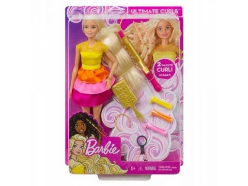 Barbie lalka stylowe loki zestaw diy gbk24