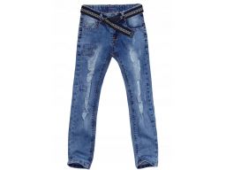 Spodnie jeans slim fit bis r 8 - 122/128 cm rurki