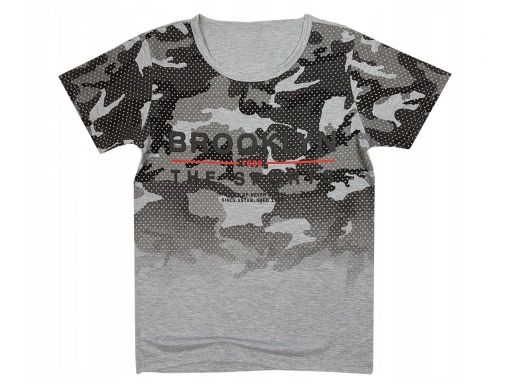 T-shirt koszulka moro brooklyn r 140 cm grey