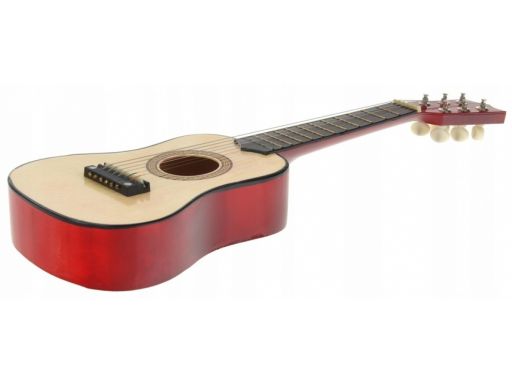 Gitara duża drewniana klasyczna 6-strunowa kostka