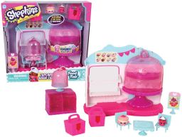 Shopkins zestaw kawiarnia figurki babeczki mebelki