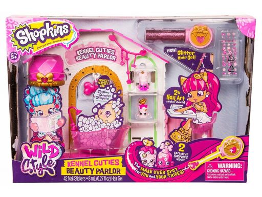 Shopkins seria 9 wild style salon spa+naklejki 24h