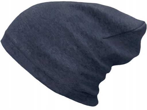 Czapka komin komplet bawełniany 48-56 granat mel