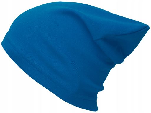 Czapka komin komplet bawełniany 48-56 niebieski
