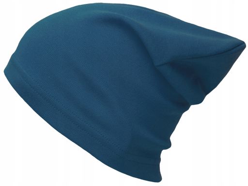 Czapka komin komplet bawełniany 48-56 jeansowy
