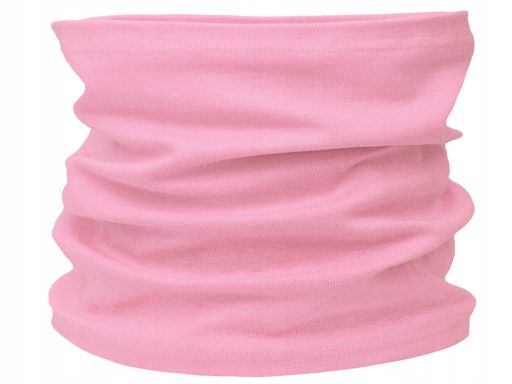 Czapka komin komplet bawełniany 48-56 jasny róż