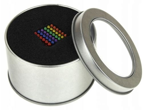 Kulki magnetyczne neocube 3 mm 216 el. tęczowe