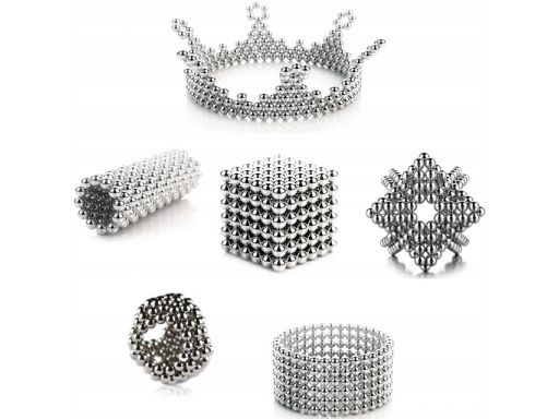 Kulki magnetyczne neocube 3 mm 216 el. tęczowe