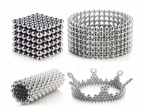 Kulki magnetyczne neocube 3 mm 216 el. tęczowe
