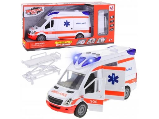 Ambulans karetka pogotowia van auto dźwięki nosze