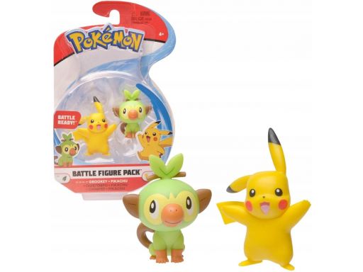 2x figurka pokemon grookey pikachu battle oryginal