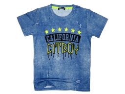 T-shirt koszukla citboy r 8 - 122/128 blue jeans