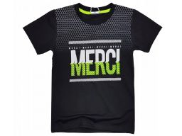 T-shirt koszulka merci r 10 -134/140 cm black