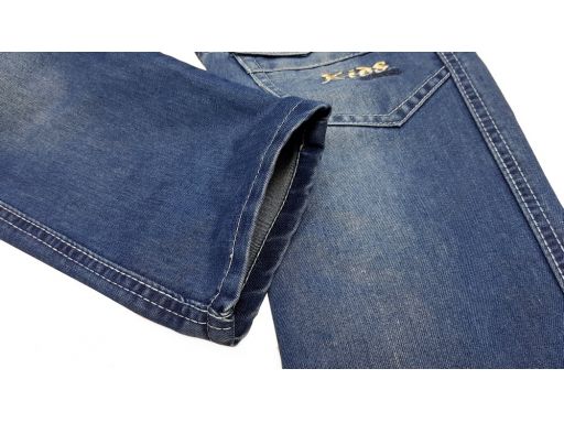 Spodnie jeansy w gumkę trans r 140 cm granat
