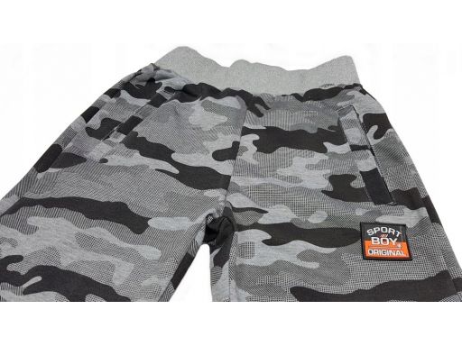 Spodnie dresowe moro bomber r 14 - 158 cm grey
