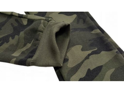Ocieplone spodnie dresowe moro army player r 146