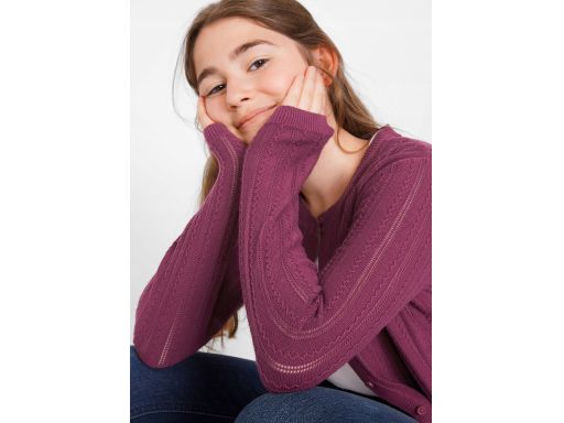 B.p.c ażurowy sweterek bordowy 164/170