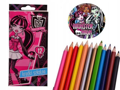 Chs kredki ołówkowe 12k monster high a-157