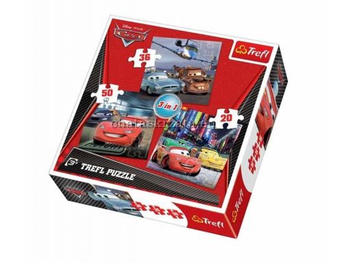 Chs puzzle trefl 3w1 20,30,50 cars 34073