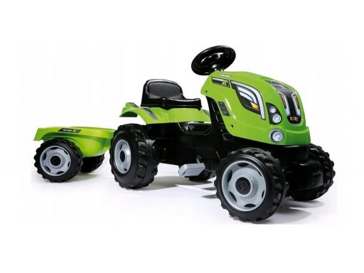 Traktor z przyczepą smoby farmer xl - zielony