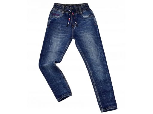 Spodnie jeansy w gumkę sonic r 8 - 122/128 cm