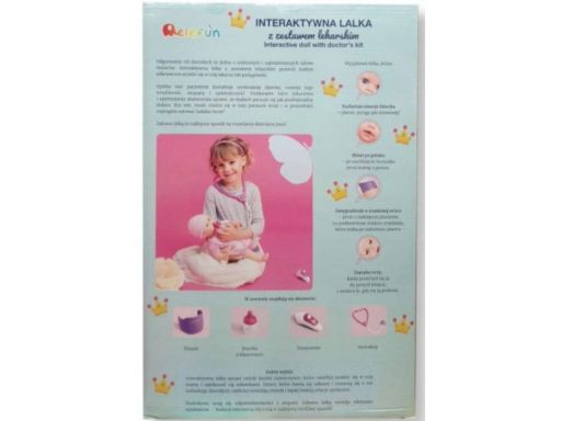 Interaktywna lalka zestaw lekarski elefun