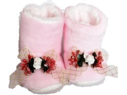Różowe buciki kozaczki kapcioszki święta 6-9 m(12*