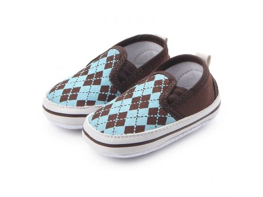 Przepiękne buciki butki buty w romby 6-9 m 12*