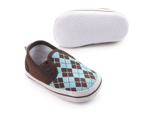Przepiękne buciki butki buty w romby 6-9 m 12*