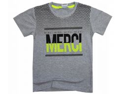 T-shirt koszulka merci r 14 -158/164 cm grey