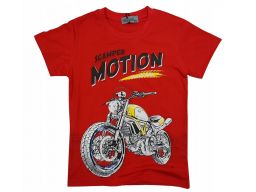 T-shirt koszukla scamper r 10 - 134/140 red