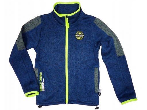 Bluza fit world games r 4 - 98/104 granat