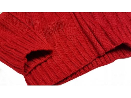 Sweter na zamek z kapturem r 4 - 104 cm red