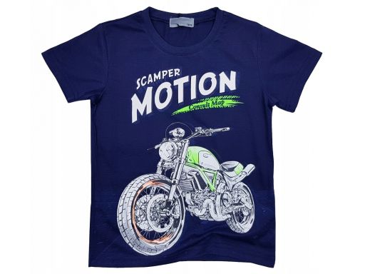 T-shirt koszukla scamper r 4 - 98/104 granat