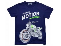 T-shirt koszukla scamper r 4 - 98/104 granat