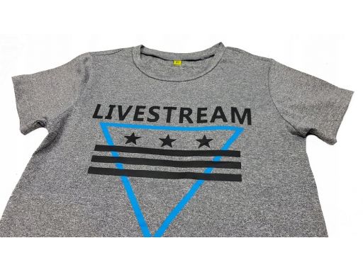 Bluzka t-shirt fit livestream r 8 - 122/128 blue