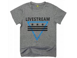 Bluzka t-shirt fit livestream r 8 - 122/128 blue